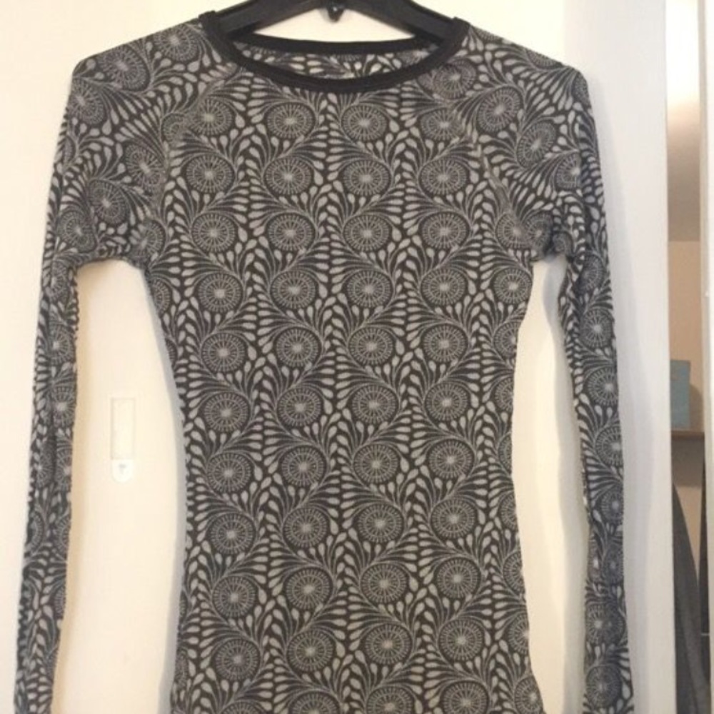 Free People patterned long sleeve T